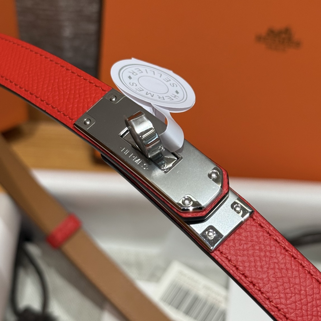 Hermes Kelly Belt: Hunter Leather Palladium Buckle, Adjustable Fit - Made in France 7 cmp i1751952705380 9553 0 4