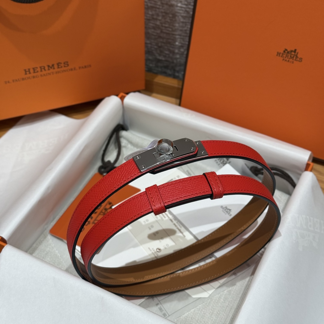 Hermes Kelly Belt: Hunter Leather Palladium Buckle, Adjustable Fit - Made in France 2 cmp i1751952705390 638 0 1