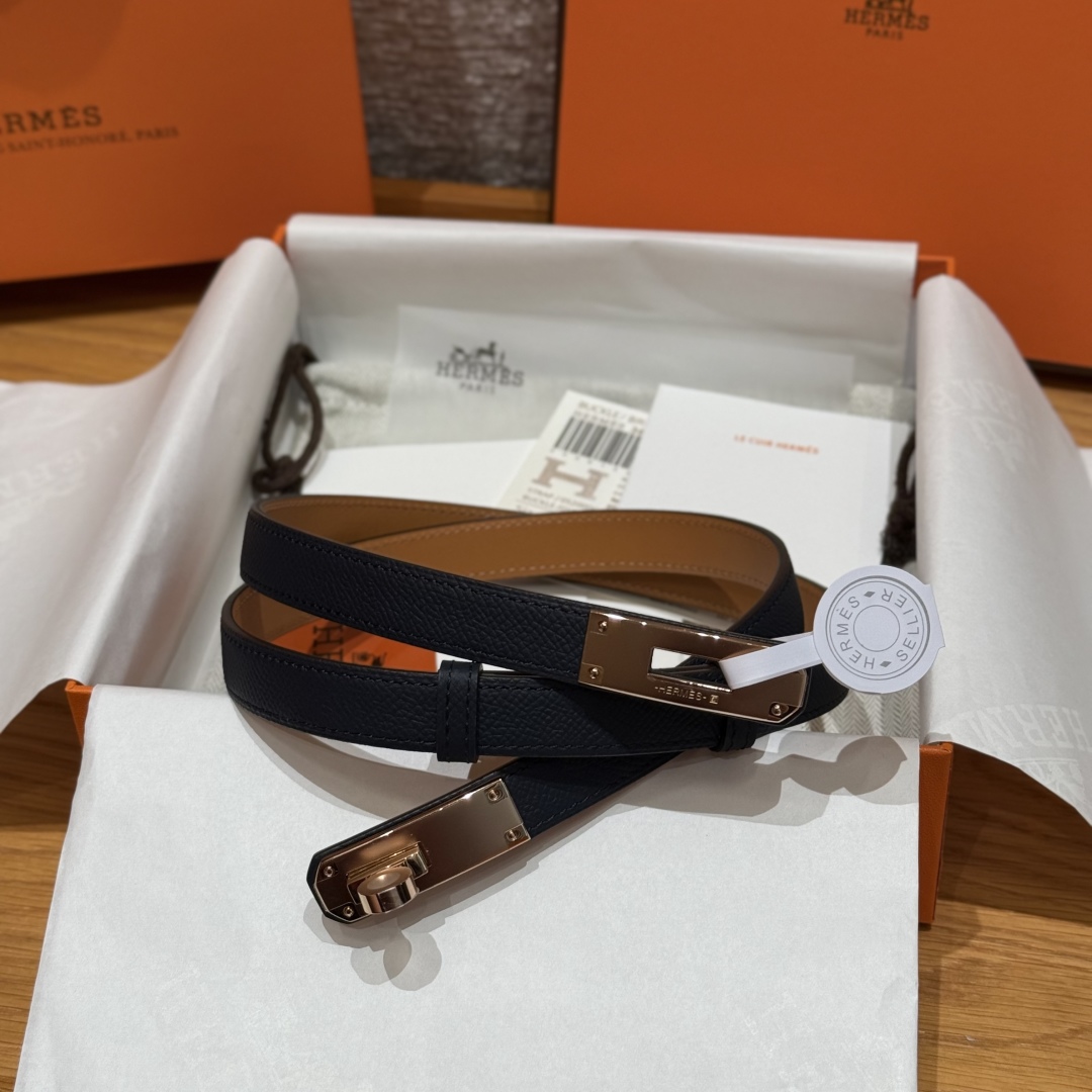 Hermès Kelly Belt - Hunter Calfskin with Palladium Plated Buckle, 18 mm 2 cmp i1751952772795 654 0 0