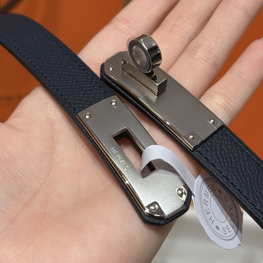 Hermes Women's Kelly Belt - Hunter Leather with Palladium Kelly Buckle 7 cmp i1751952782606 4352 0 8