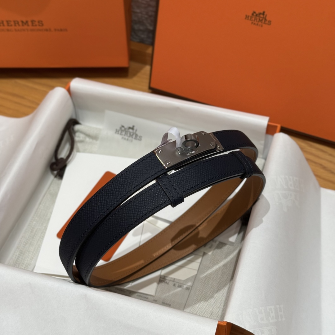 Hermes Women's Kelly Belt - Hunter Leather with Palladium Kelly Buckle 2 cmp i1751952782626 3015 0 1