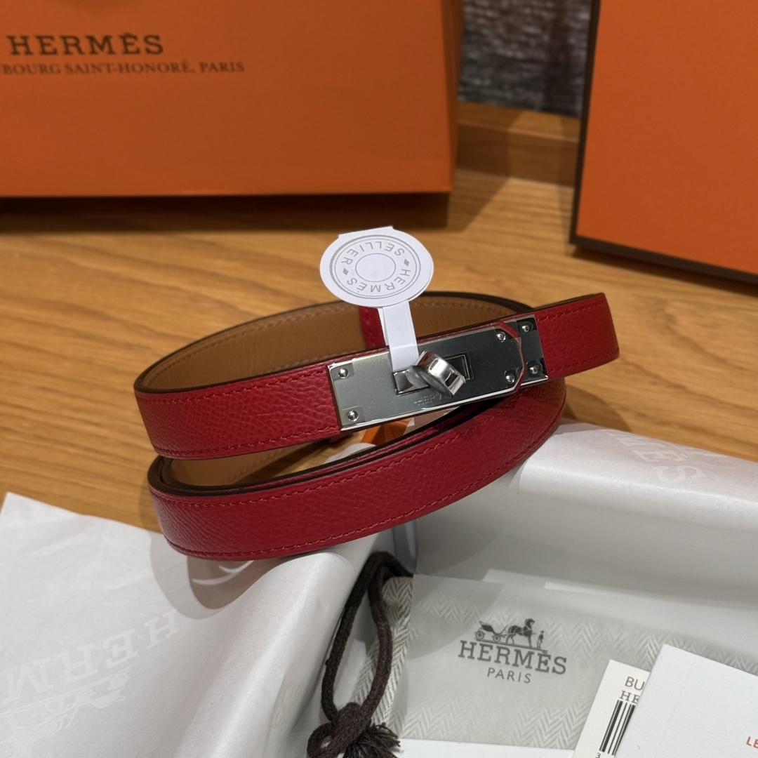 Hermès Kelly Belt for Women - Hunter Leather with Palladium Kelly Buckle 2 cmp i1751952857518 6137 0 1