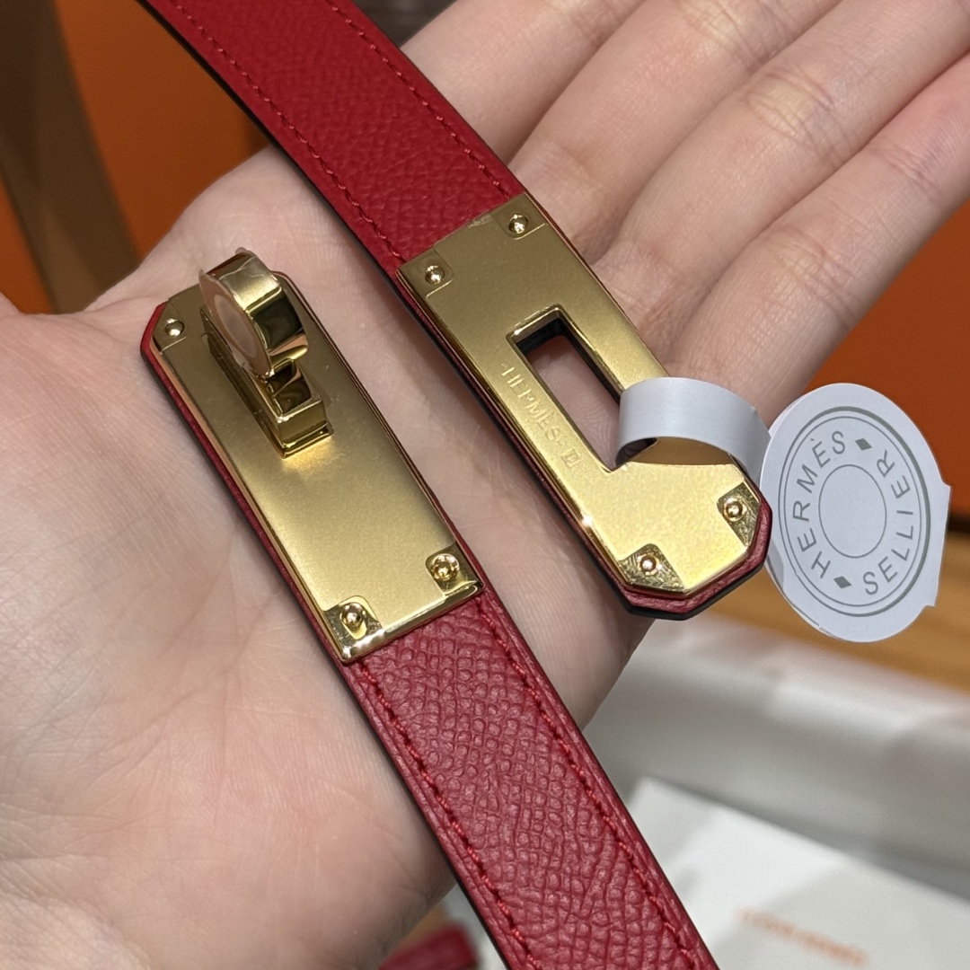 Hermès Kelly Belt: Hunter Calfskin with Palladium-Plated Buckle - Adjustable Fit 7 cmp i1751952870983 5167 0 8