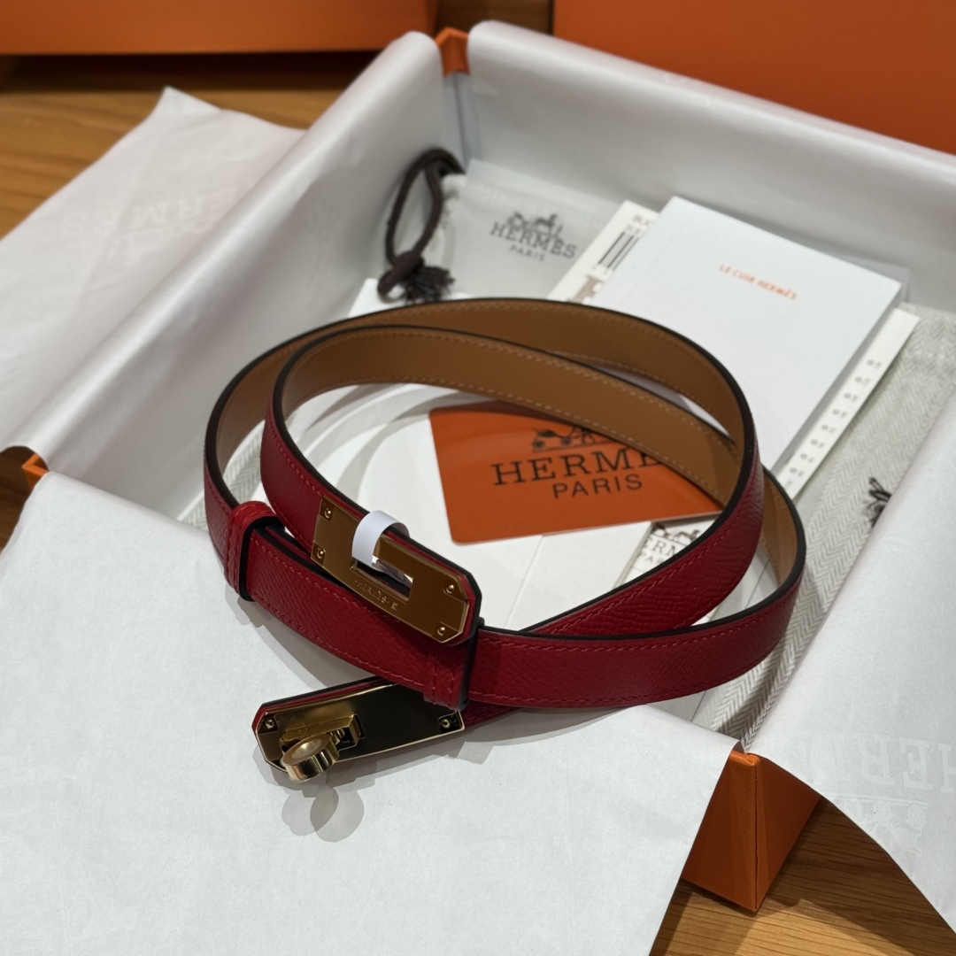 Hermès Kelly Belt: Hunter Calfskin with Palladium-Plated Buckle - Adjustable Fit 3 cmp i1751952870990 7960 0 0