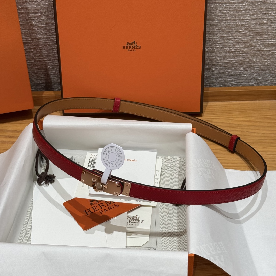 Hermès Kelly Belt: Hunter Leather with Palladium-Plated Buckle - 18mm 6 cmp i1751952882673 4453 0 8