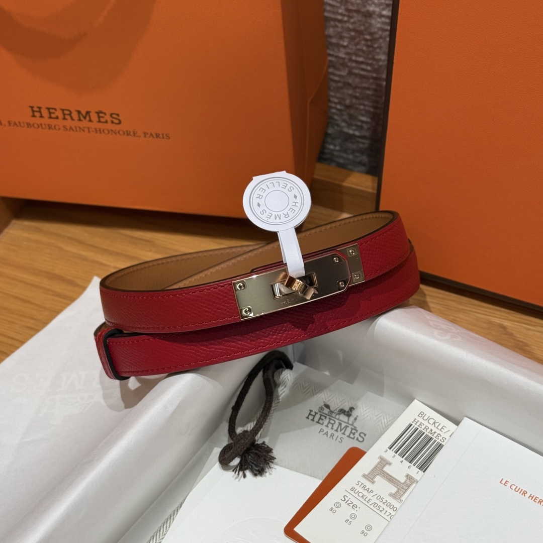 Hermès Kelly Belt: Hunter Leather with Palladium-Plated Buckle - 18mm 3 cmp i1751952883288 8784 0 1