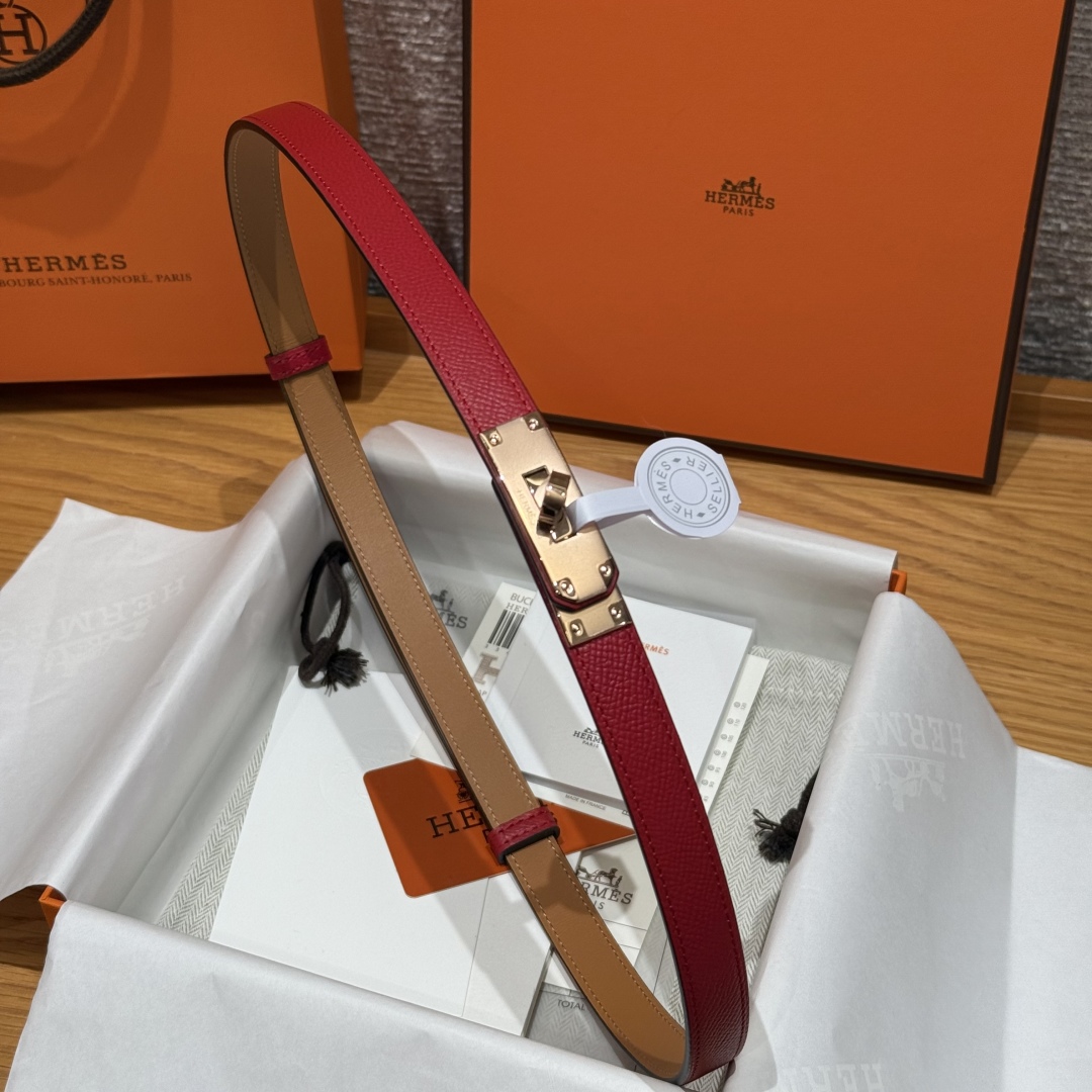 Hermès Kelly Belt: Hunter Leather with Palladium-Plated Buckle - 18mm 5 cmp i1751952883300 9874 0 3
