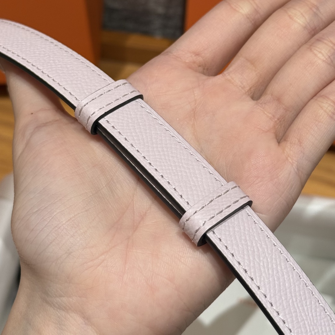 Hermès Kelly Belt in Hunter Leather with Palladium-Plated Buckle, 18 mm, Lilac 8 cmp i1751953071745 5778 0 5