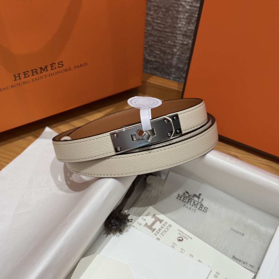 Hermès Kelly Belt: Hunter Leather with Palladium Buckle, Adjustable 60-100cm 3 cmp i1751953728854 2517 0 2