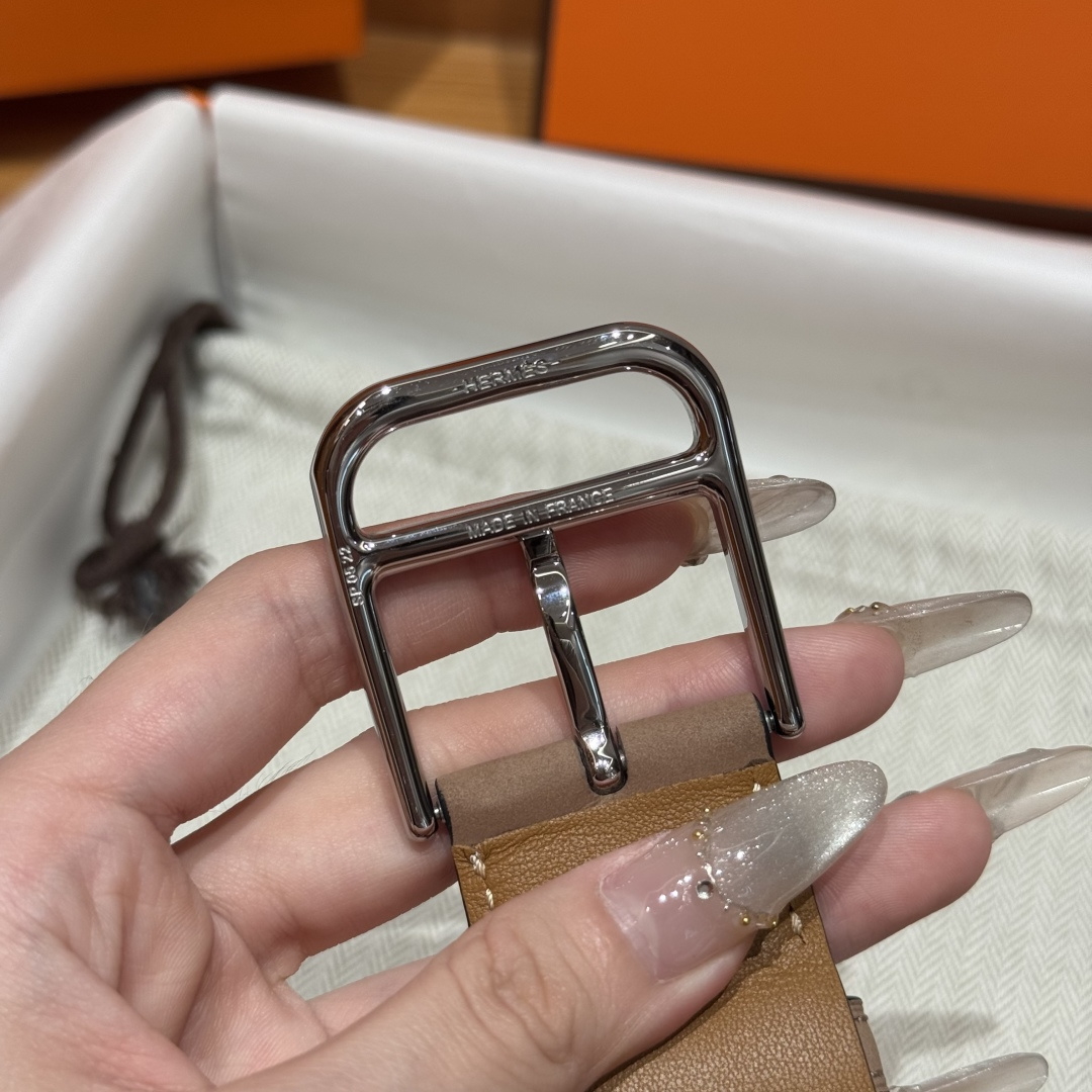 에르메스 로만 35mm 가죽 벨트 상세 이미지 7