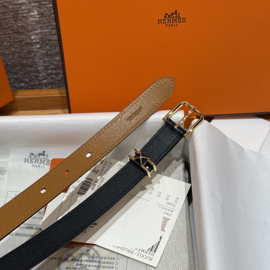 Hermès Mini Clou 20 Belt Swift Leather, Gold Plated Buckle, 20 mm Width 5 cmp i1754112385502 6026 0 2