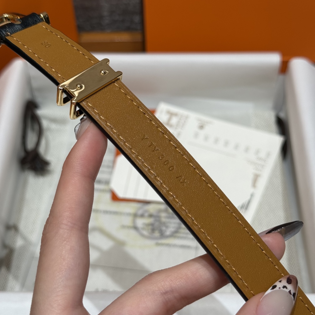 Hermès Mini Clou 20 Belt Swift Leather, Gold Plated Buckle, 20 mm Width 8 cmp i1754112385514 776 0 4