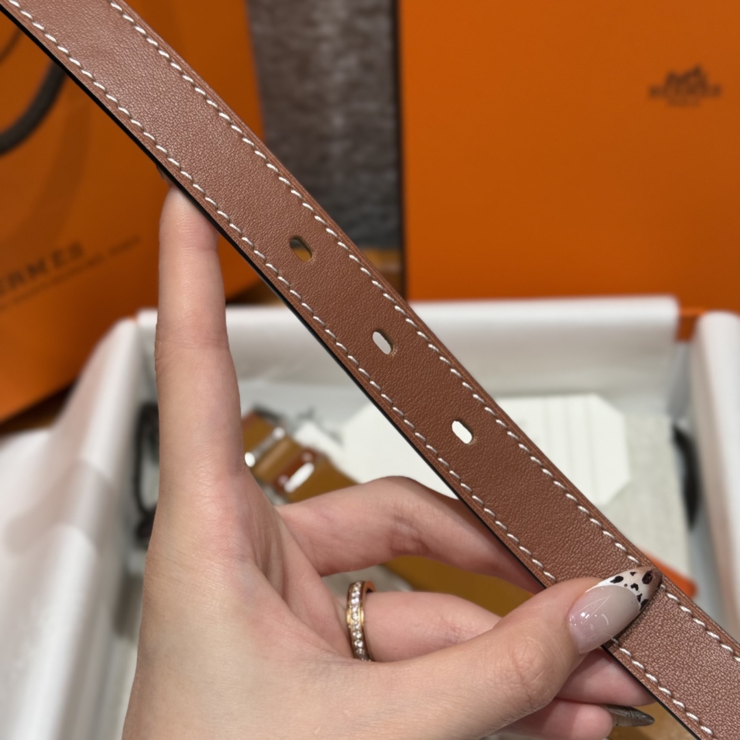 Hermes Mini Clou 20 Swift Leather Belt with Gilded Buckle - Refined Elegance 6 cmp i1754113684837 5468 0 6