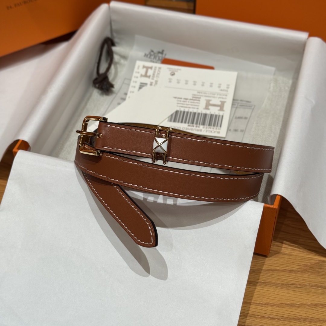 Hermes Mini Clou 20 Swift Leather Belt with Gold Plated Buckle 1 cmp i1754113697675 7884 0 0
