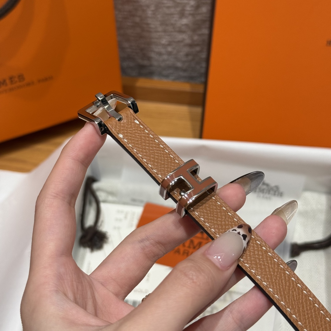 에르메스 H 벨트 15mm 양면 가죽 벨트 상세 이미지 5
