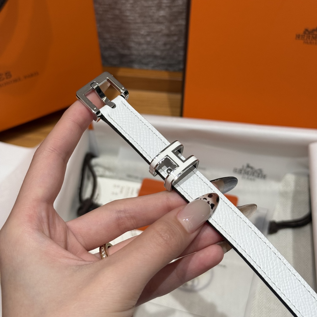 에르메스 팝 H 15mm 스위프트 양면 가죽 벨트 상세 이미지 5