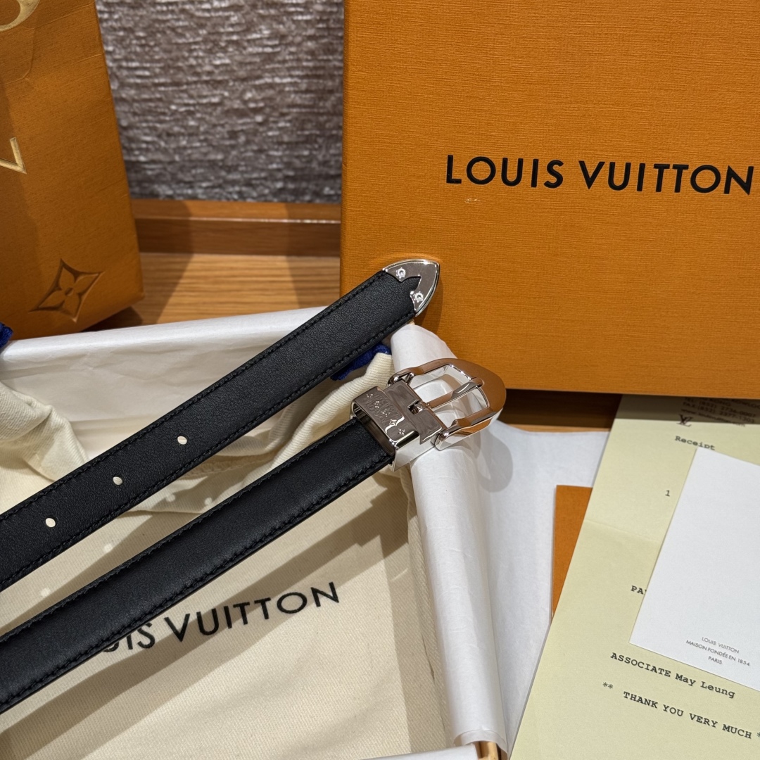 LOUIS VUITTON Timeless 20mm Leather Belt with Monogram Flower Details 7 cmp i1755865129506 813 0 5