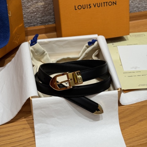 Louis Vuitton Timeless 20mm Belt - Slim Leather with Signature Monogram Detail 1 Louis Vuitton Timeless 20mm Belt - Slim Leather with Signature Monogram Detail