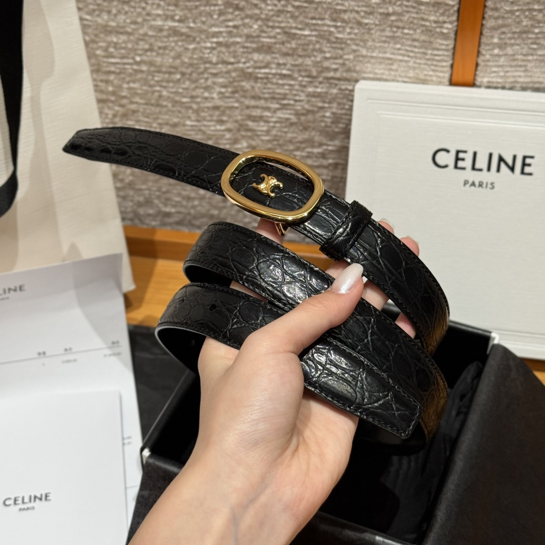 -凯旋门家新款ALIX 中号25毫米双面腰带 拆卸椭圆形搭扣 双面腰带 25毫米