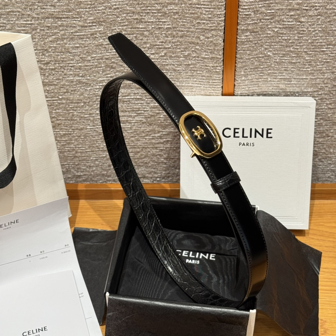 -凯旋门家新款ALIX 中号25毫米双面腰带 拆卸椭圆形搭扣 双面腰带 25毫米