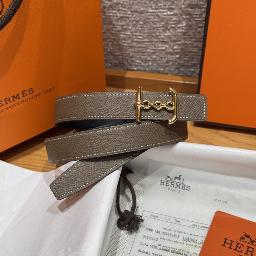 에르메스 스위프트&앱송 양면 가죽 벨트 상세 이미지 2