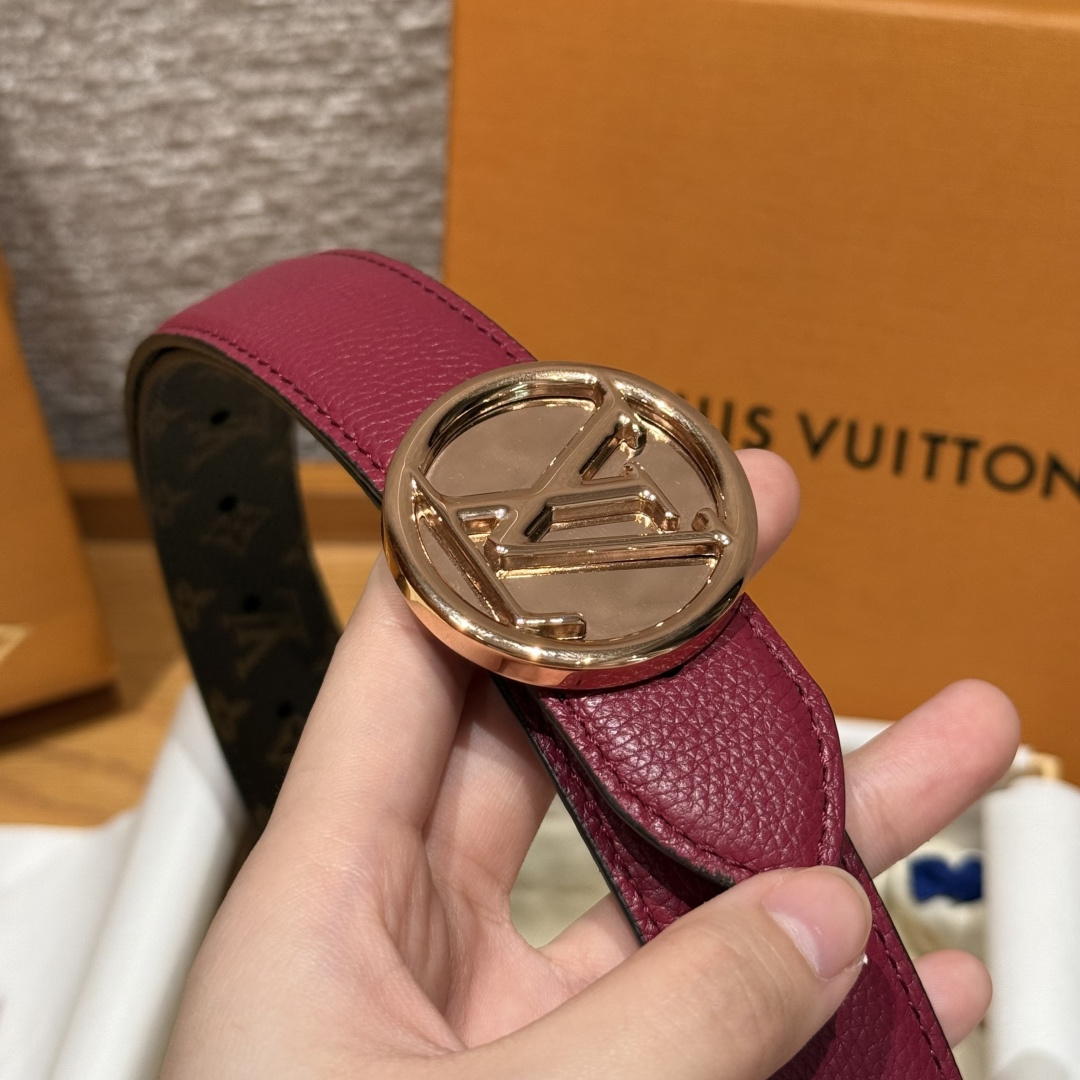 루이비통 플라워그램 라운드 30mm 리버시블 벨트 상세 이미지 5