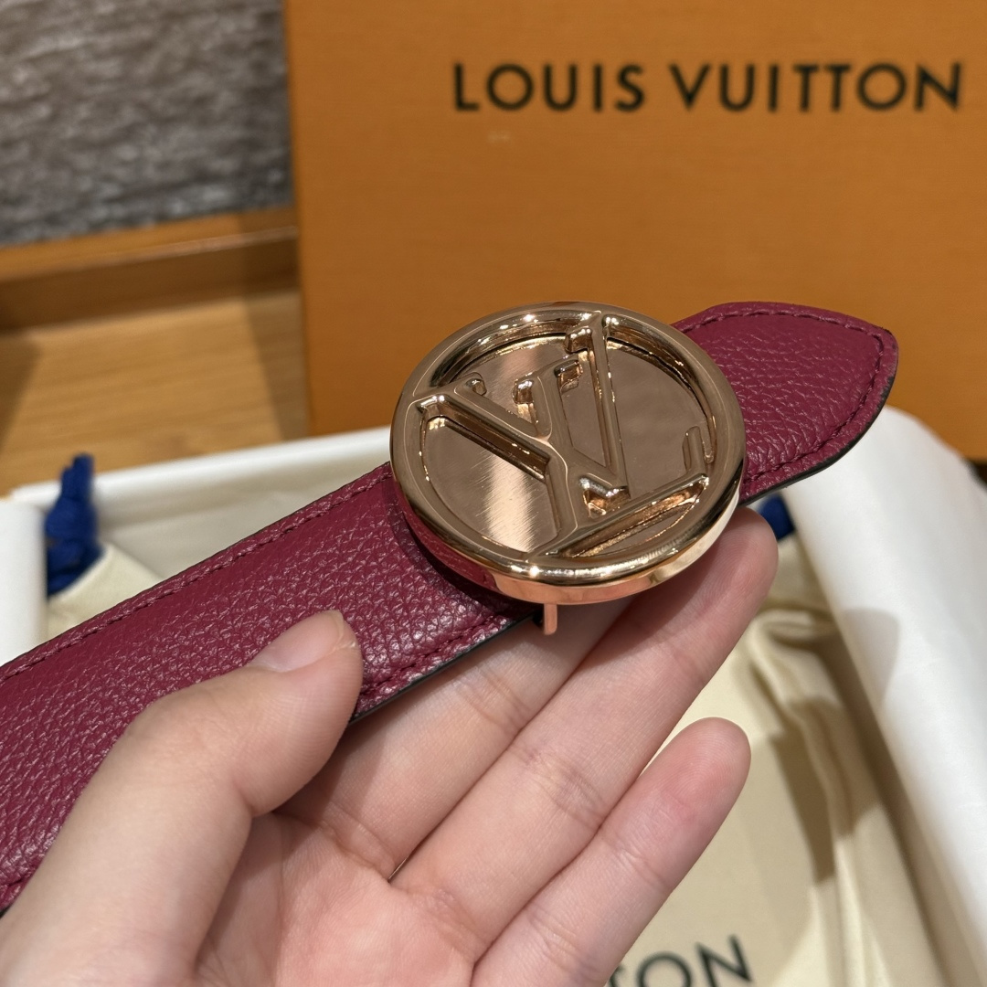 루이비통 플라워그램 라운드 30mm 리버시블 벨트 상세 이미지 7