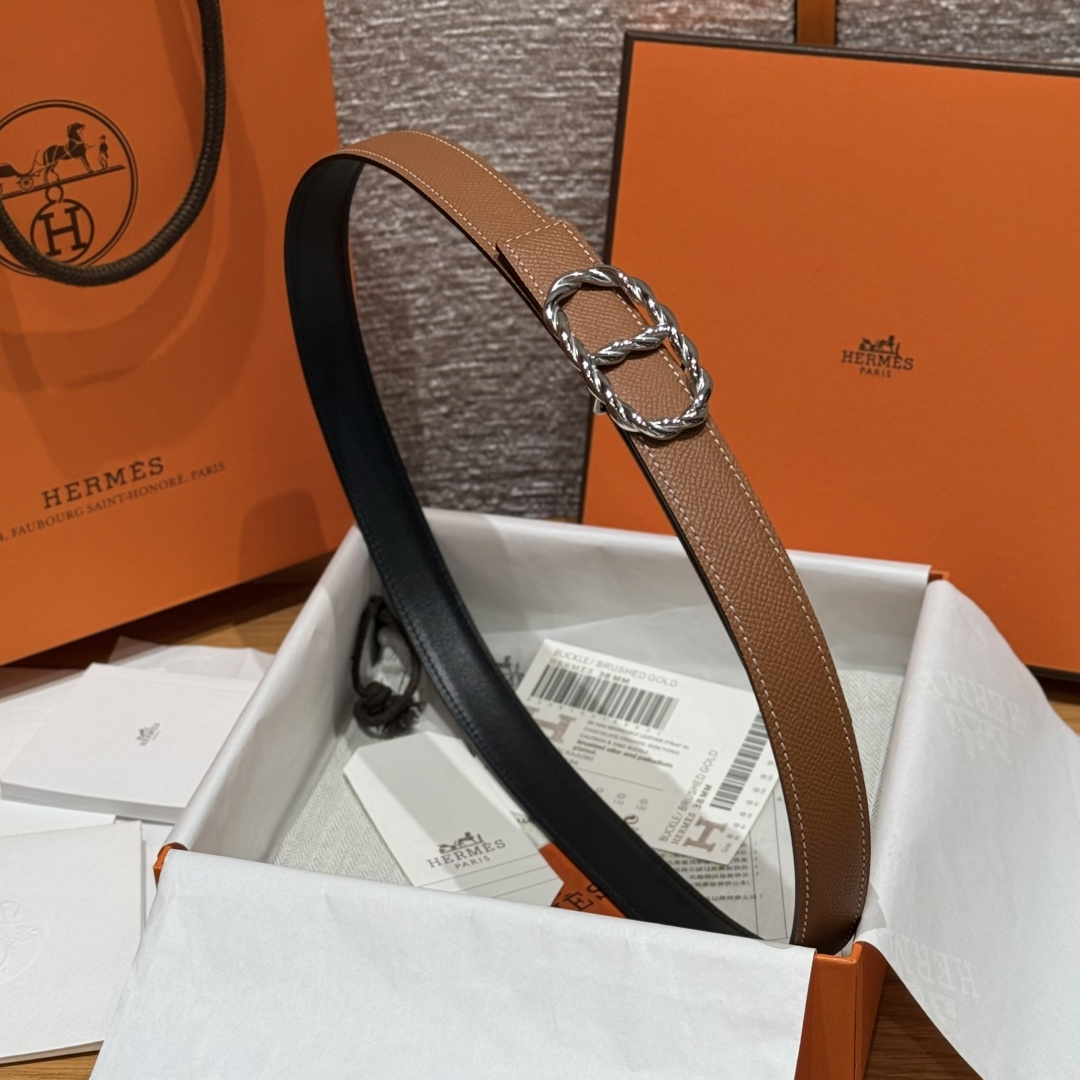 에르메스 마이용 토르소드 양면 가죽 벨트 상세 이미지 3