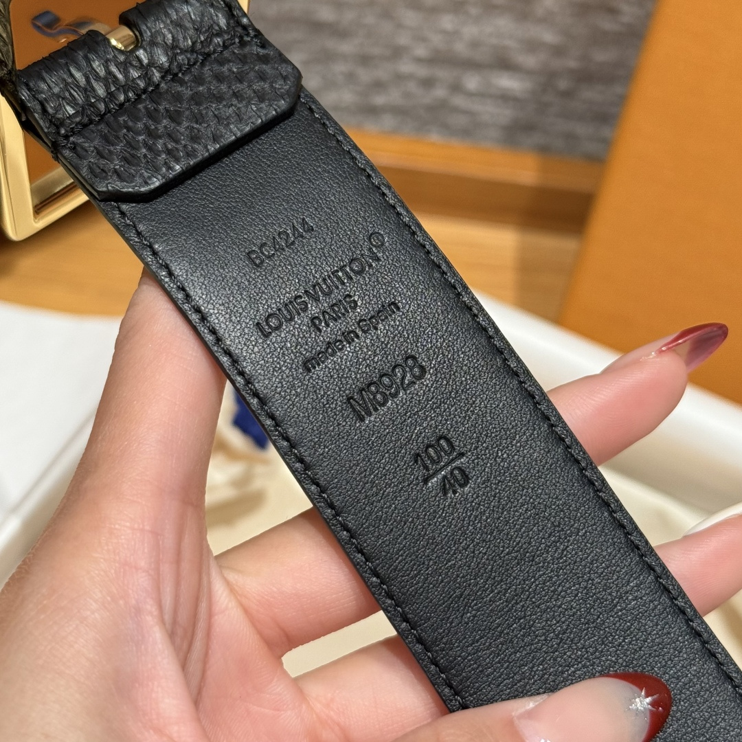 루이비통 가죽 벨트 35mm 상세 이미지 8