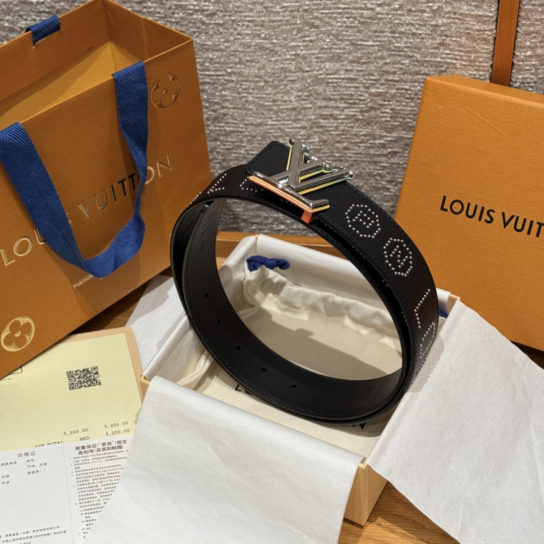 루이비통 로커빌리 스터드 40mm 리버서블 벨트 상세 이미지 3