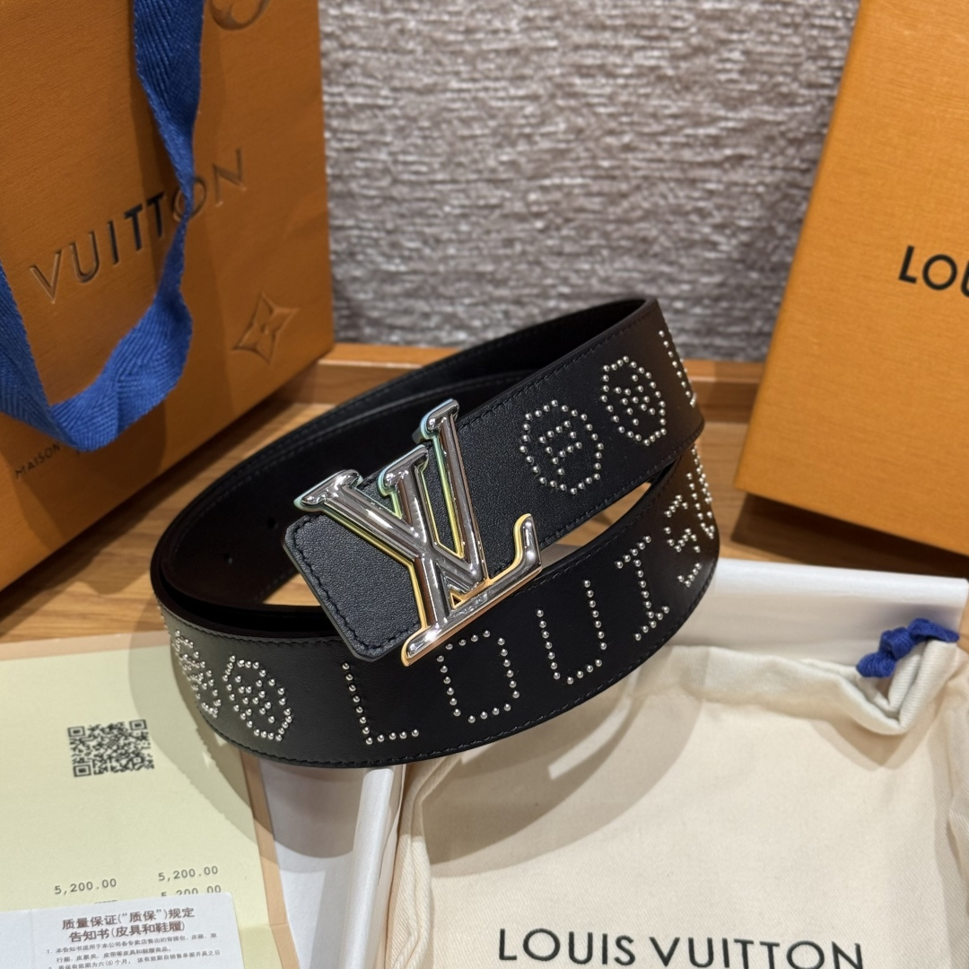 루이비통 로커빌리 스터드 40mm 리버서블 벨트 상세 이미지 2