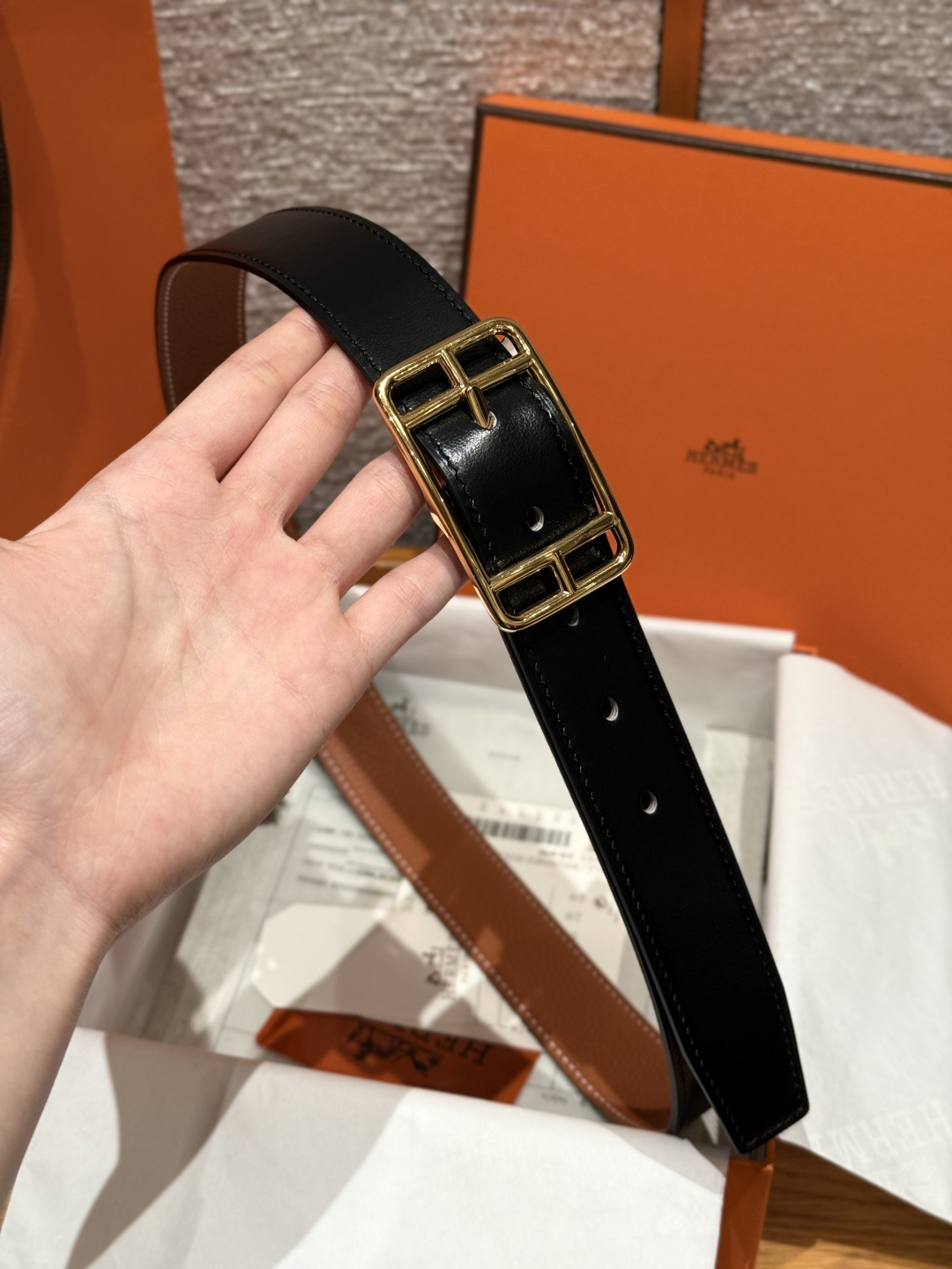 에르메스 케이프코드 32mm 리버시블 벨트 상세 이미지 5