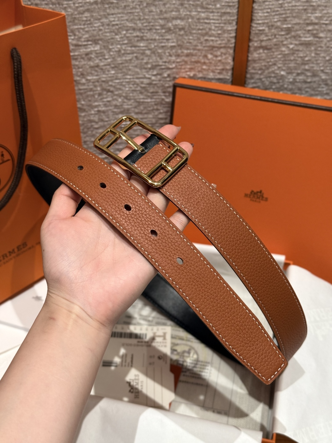 에르메스 케이프코드 32mm 리버시블 벨트 상세 이미지 6