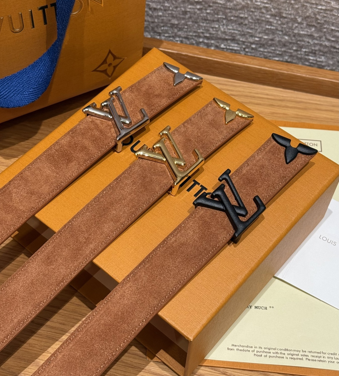 루이비통 프리티 30mm 리버시블 가죽 벨트 상세 이미지 6