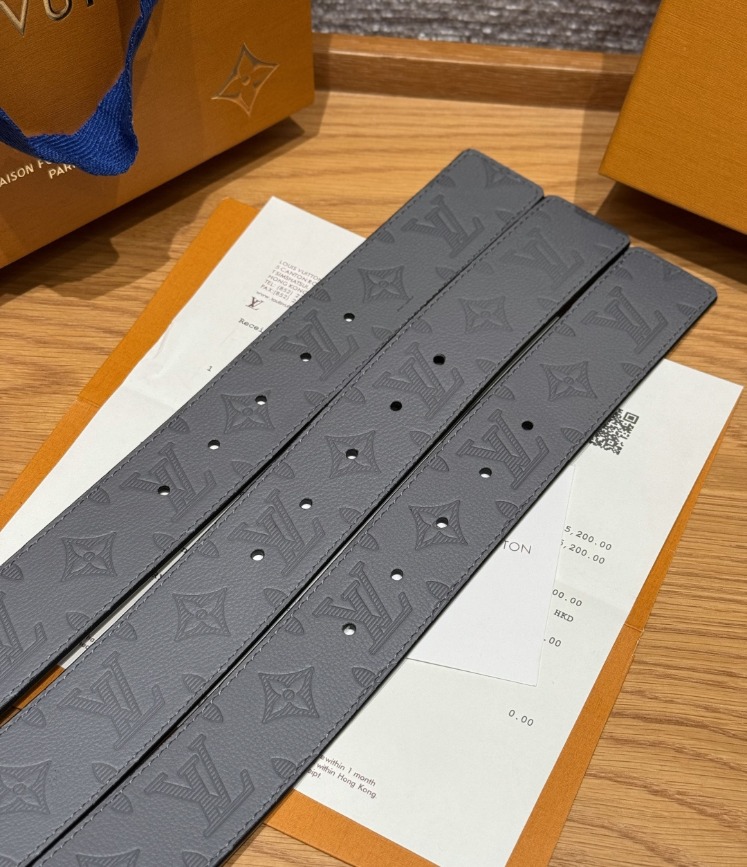 루이비통 이니셜 진주 40mm 양면 가죽 벨트 상세 이미지 7