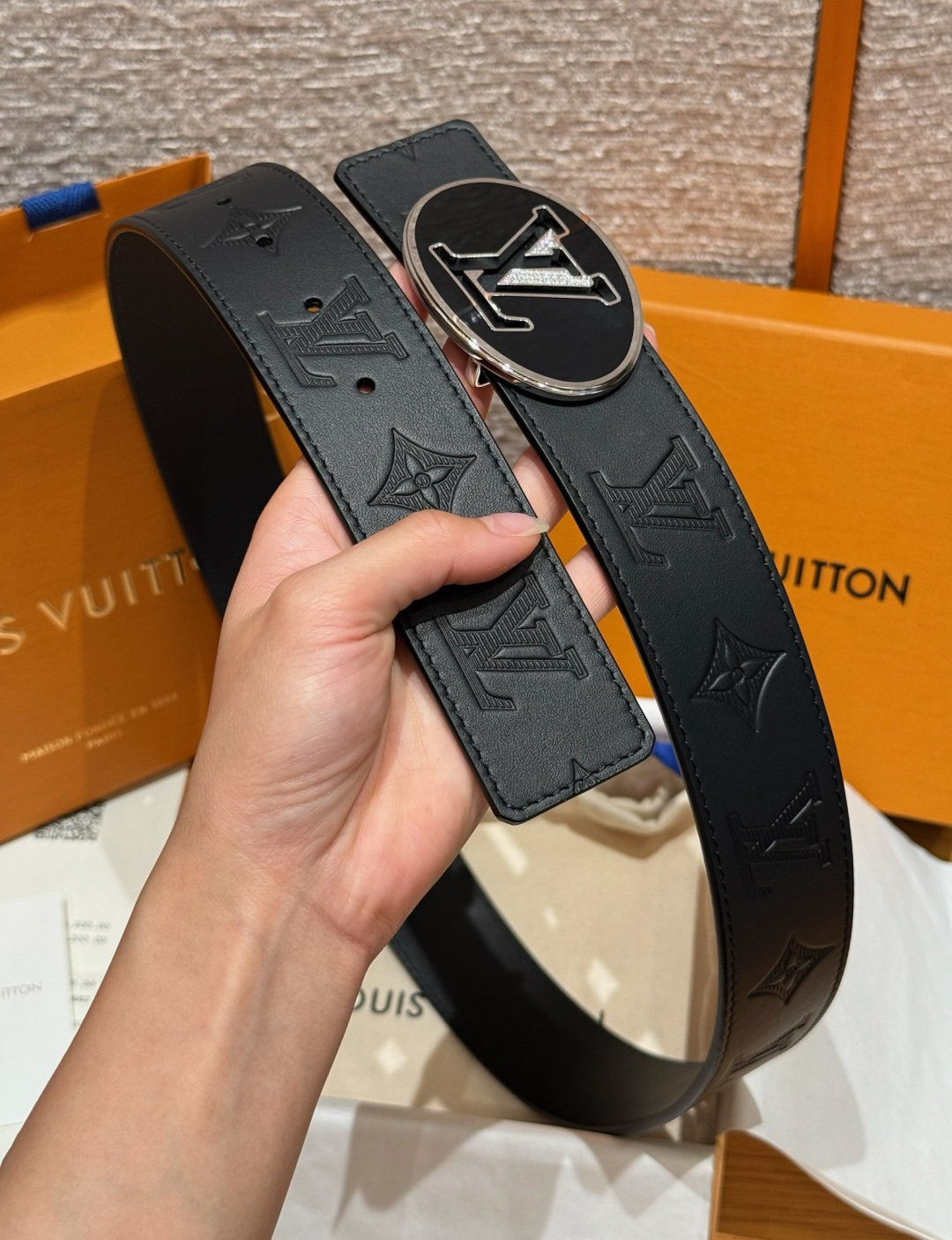 루이비통 샤도우 40mm 양면 벨트 상세 이미지 4