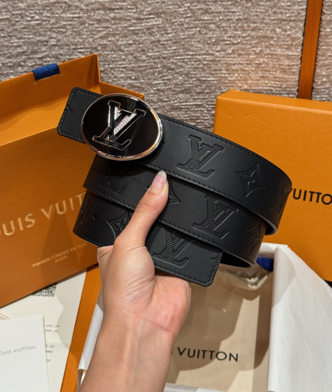 루이비통 샤도우 40mm 양면 벨트 상세 이미지 2