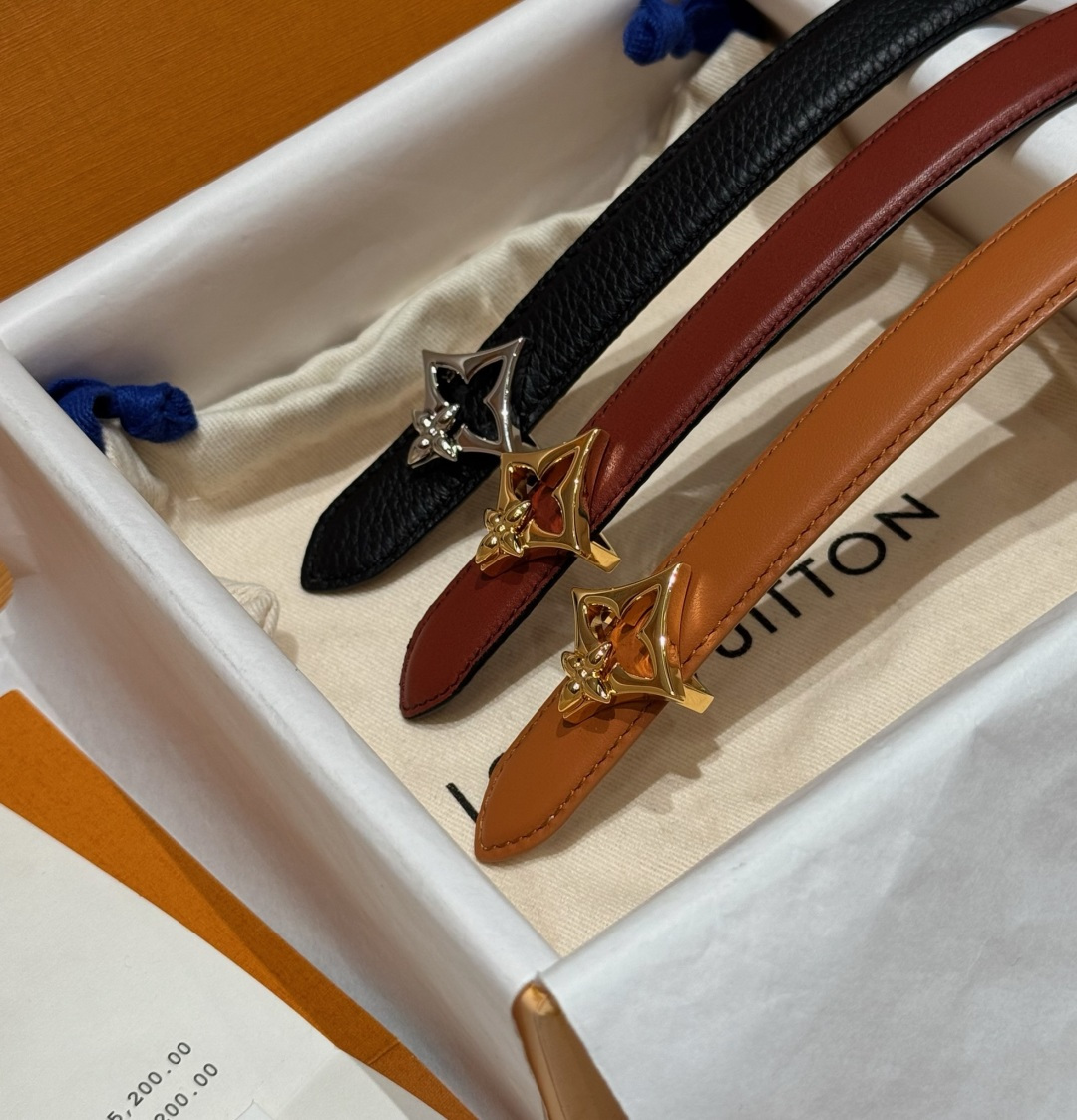 루이비통 플라워그램 패턴 20mm 리버시블 벨트 상세 이미지 2