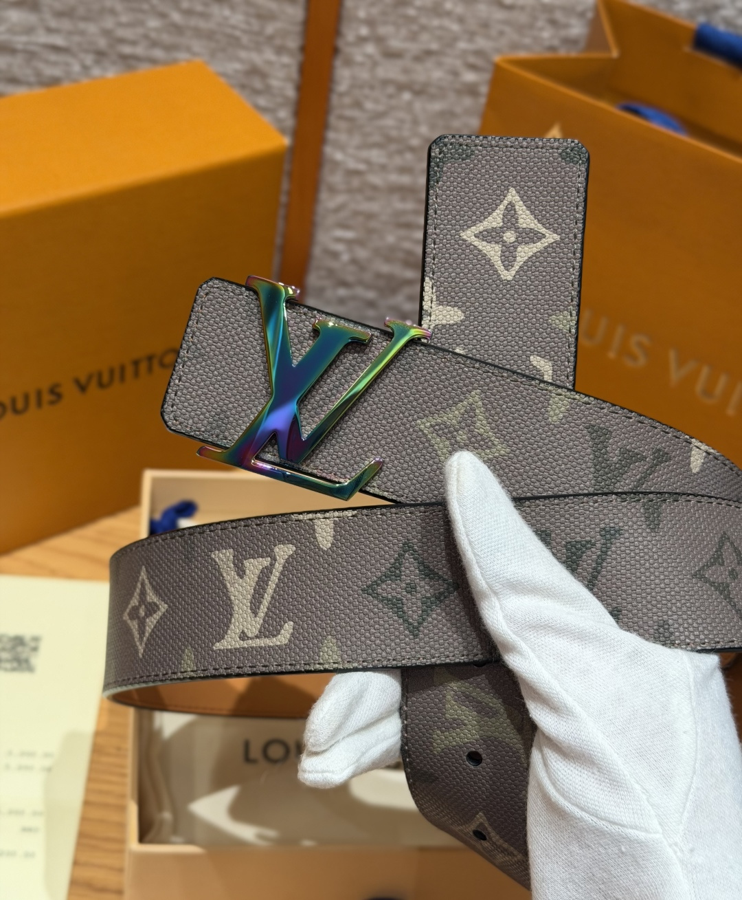 루이비통 LV 스크립트 40mm 리버시블 벨트 상세 이미지 6