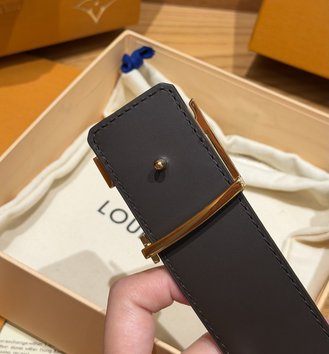 루이비통 모노그램 LV 메탈 버클 벨트 상세 이미지 7