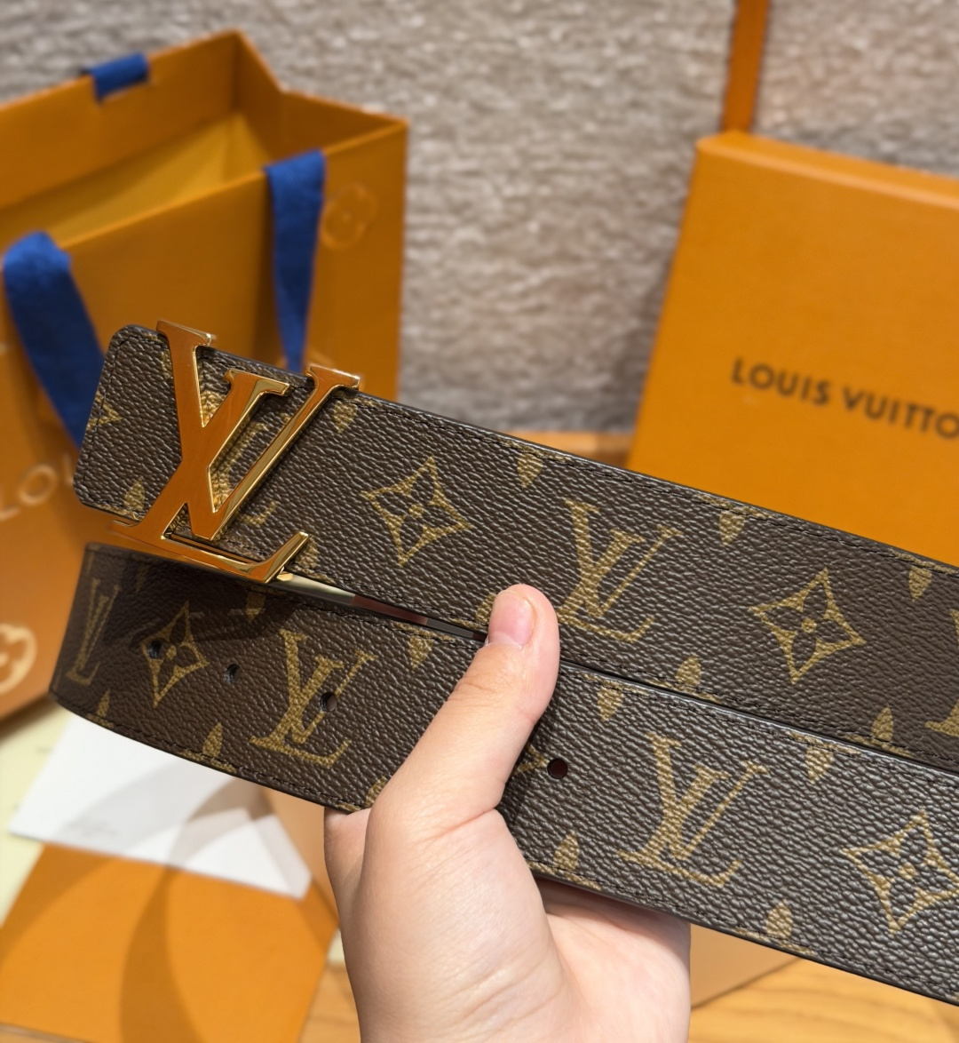 루이비통 모노그램 LV 메탈 버클 벨트 상세 이미지 9