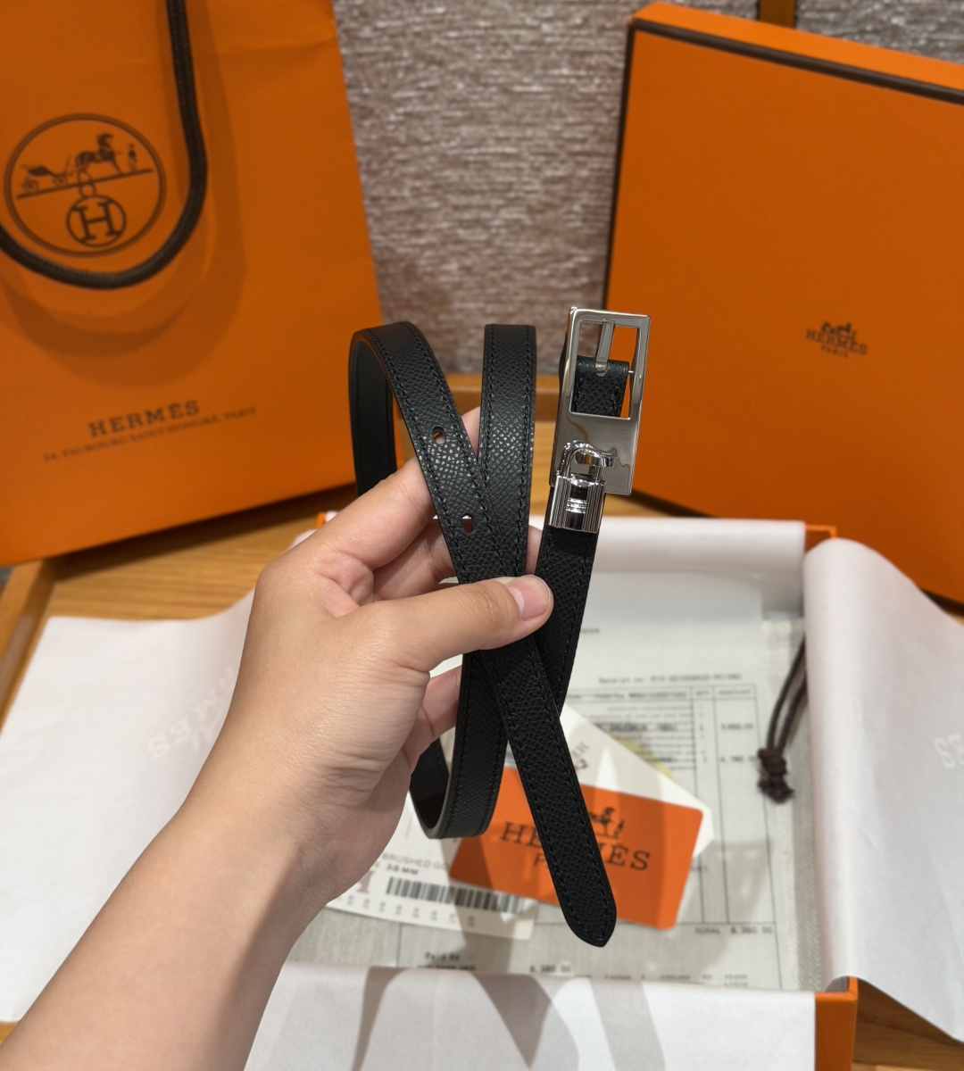 에르메스 H 벨트 15mm 리버서블 가죽 벨트 상세 이미지 9