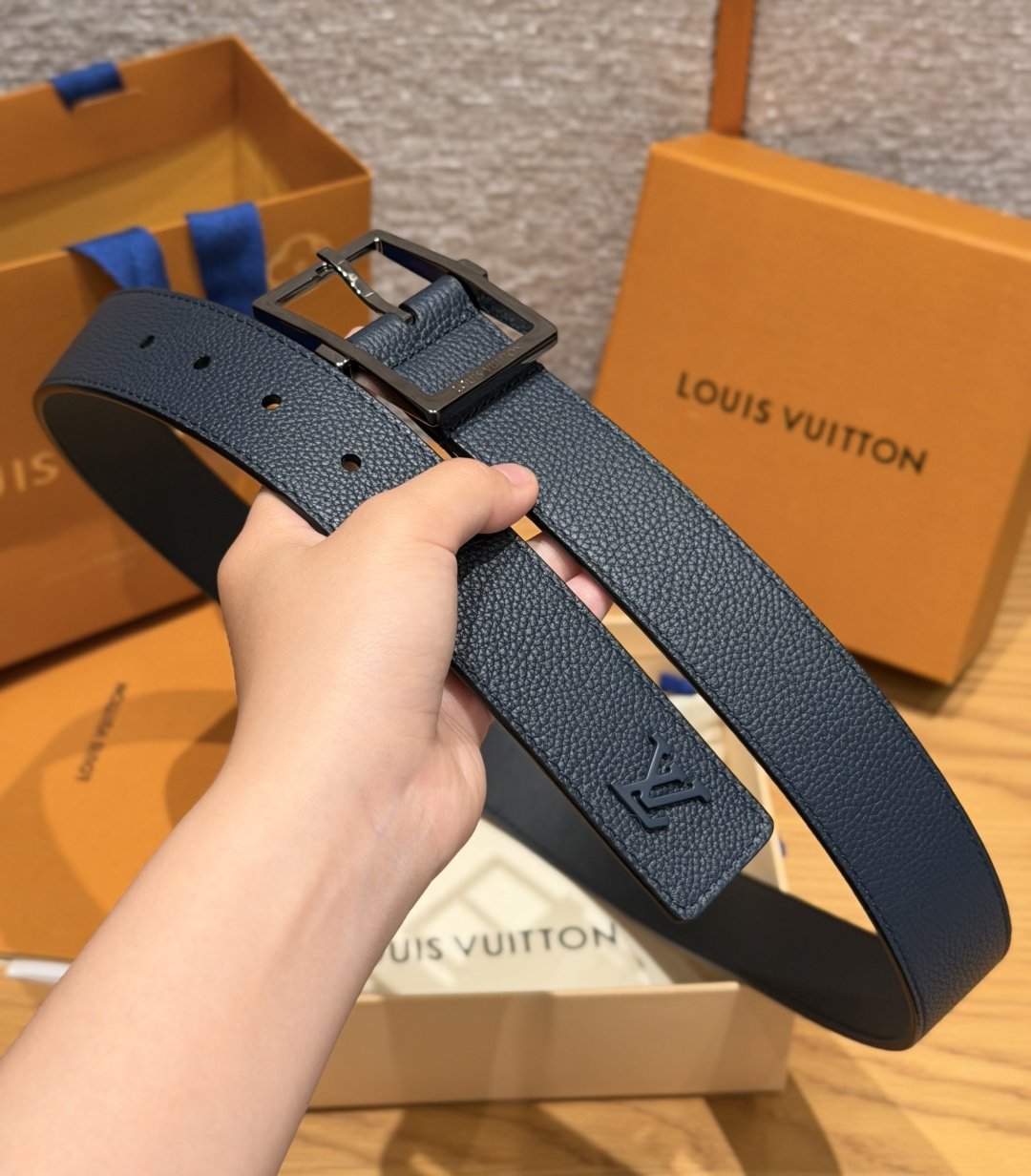 루이비통 LV 폰느프 양면 가죽 벨트 35mm 상세 이미지 8