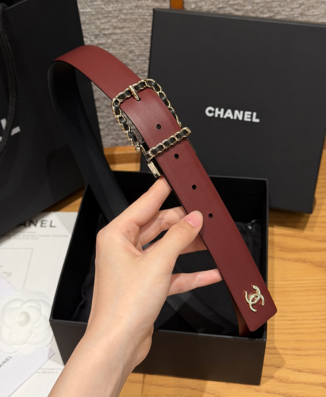 香家 Calfskin & Metal Reversible Belt 30mm 双面皮质腰带 皮质腰带