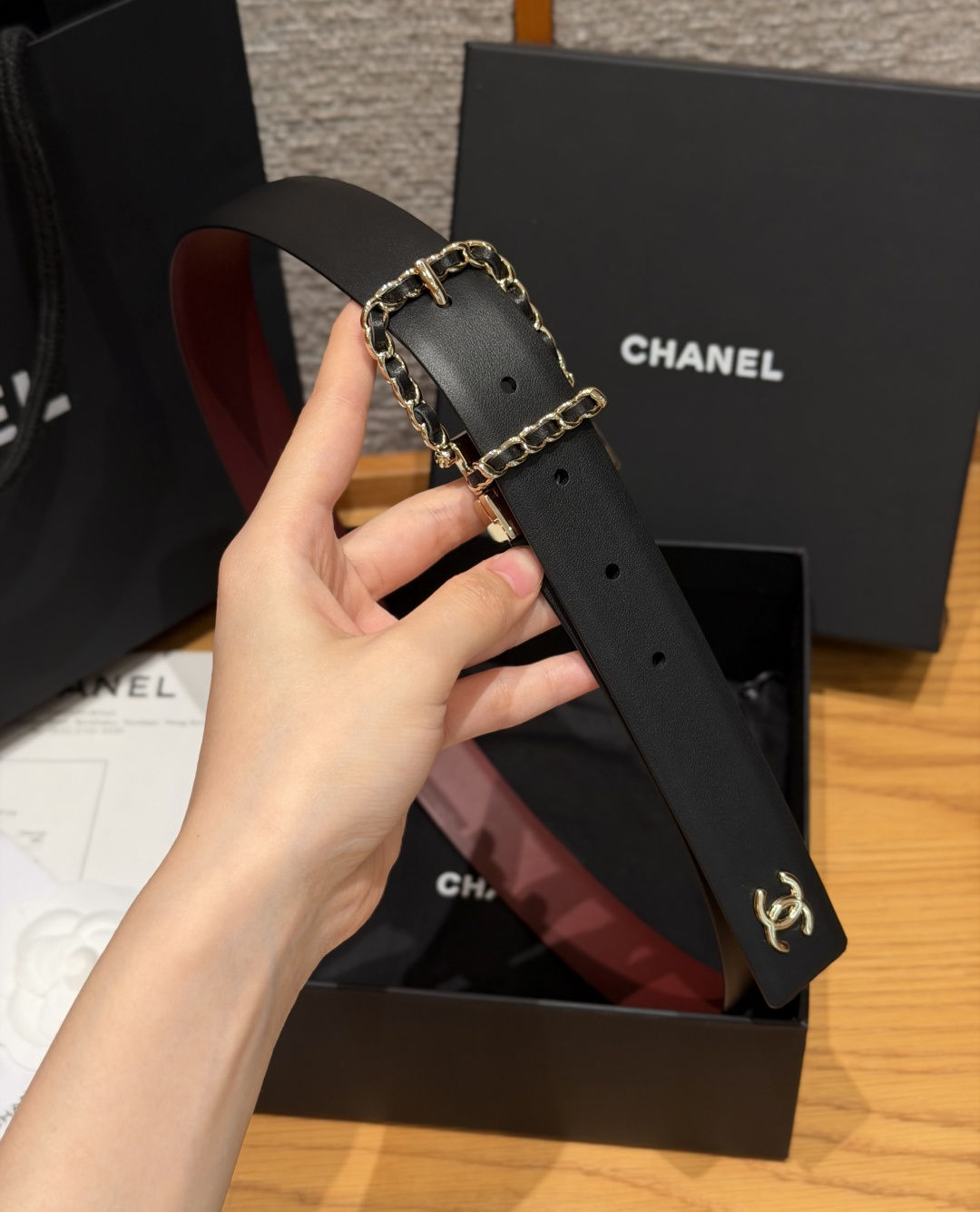 香家 Calfskin & Metal Reversible Belt 30mm 双面皮质腰带 皮质腰带