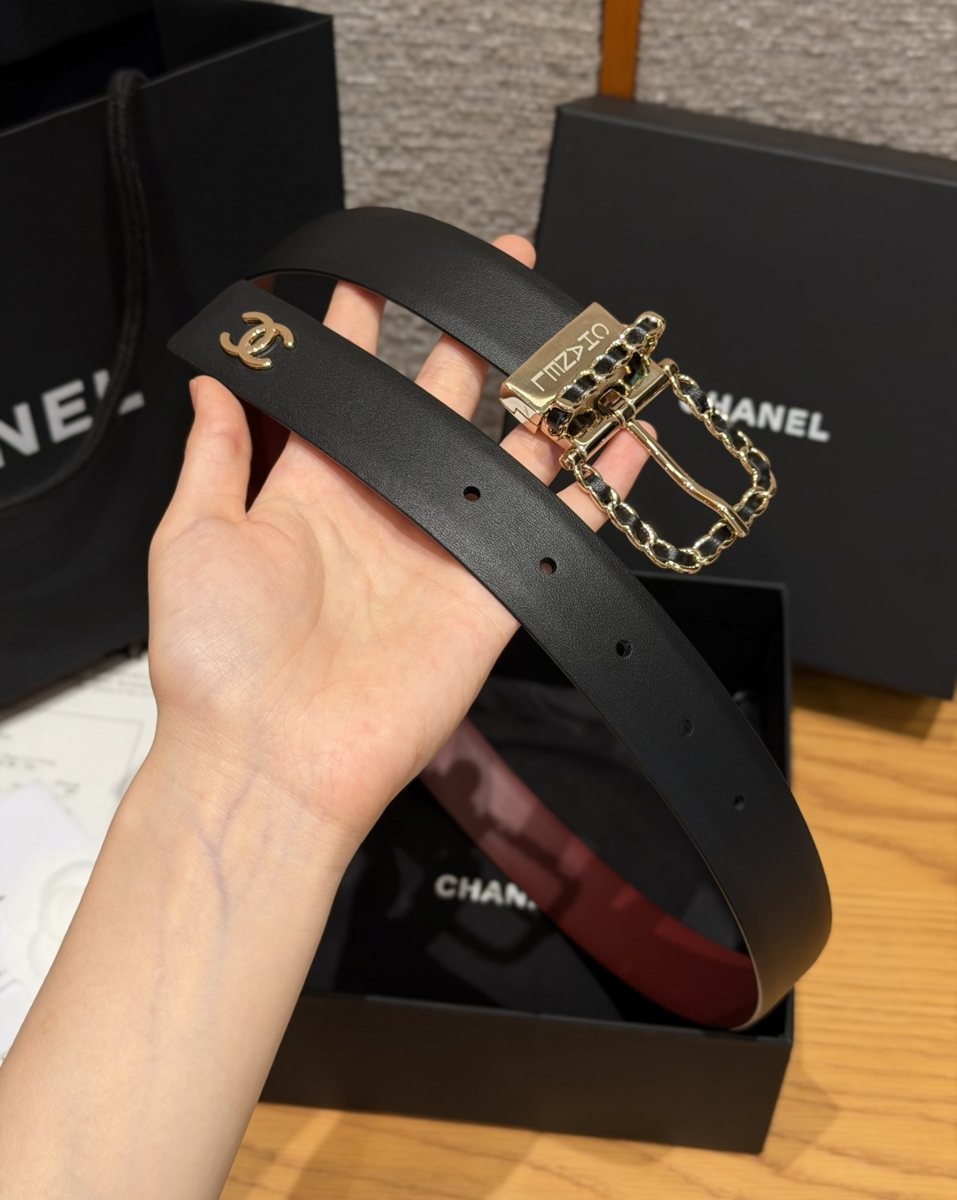 香家 Calfskin & Metal Reversible Belt 30mm 双面皮质腰带 皮质腰带