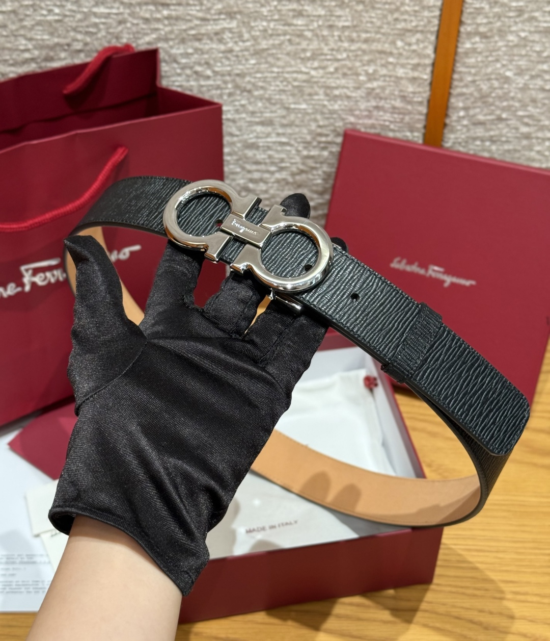 페레가모 JD350 간치니 양면 조절 벨트 상세 이미지 9