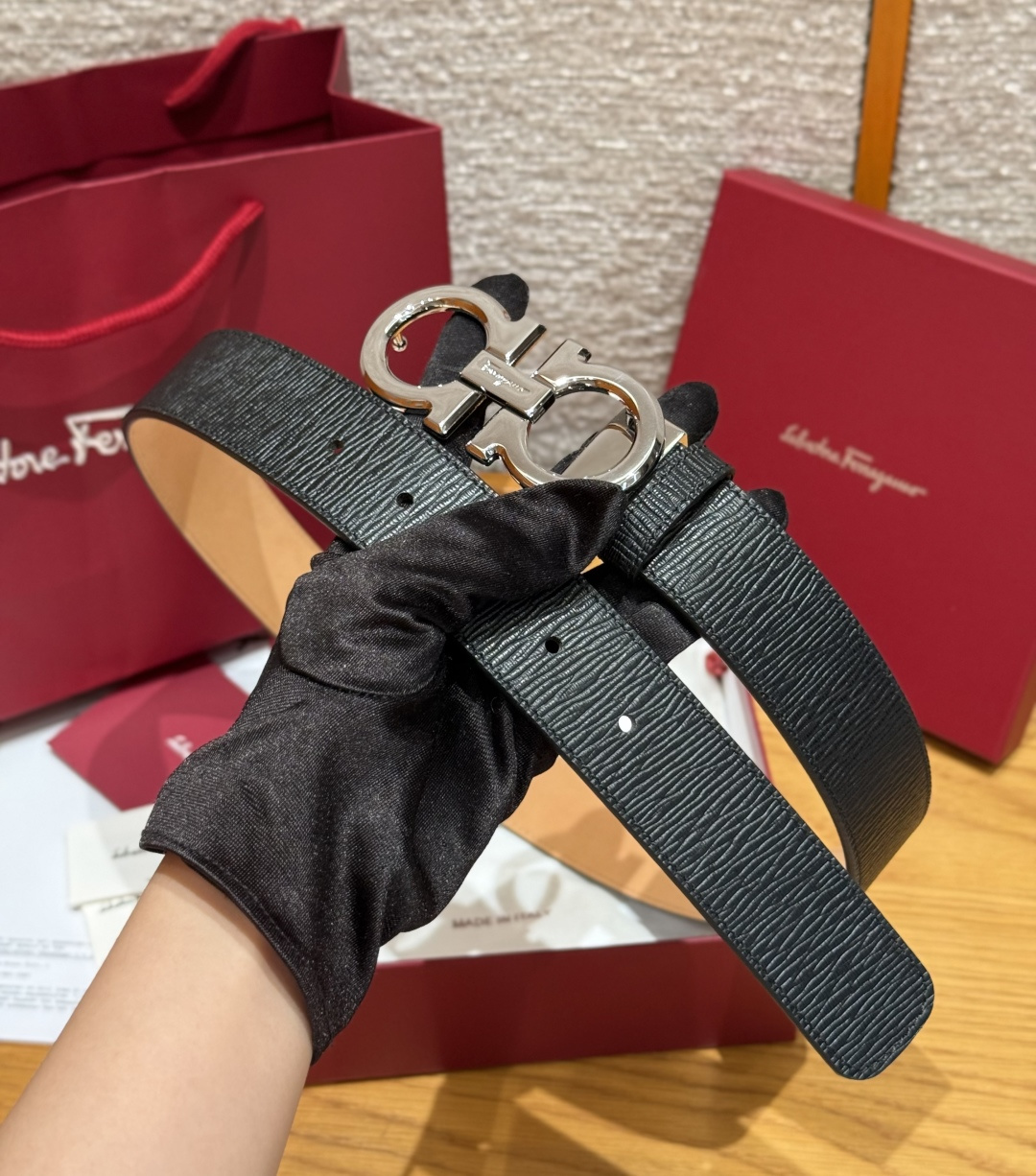 페레가모 JD350 간치니 양면 조절 벨트 상세 이미지 8