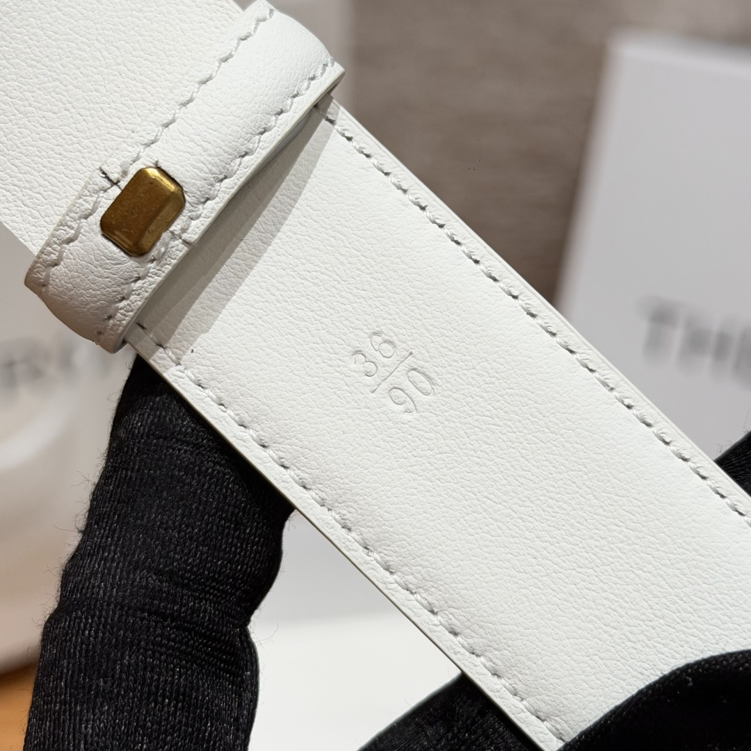 THE ROWClassic Leather Belt 30mm 经典皮带 采用光滑小牛皮革制成-Top High Quatity Cheap Sneakers Fashion Clothing Clothes Bags handbags Shoes of all Brand wholesale With The best Quality And Beautiful Price from China Factory Chinese suppliers wholesaler seller THE ROWClassic Leather Belt 30mm 经典皮带 采用光滑小牛皮革制成