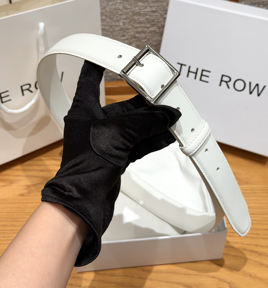 THE ROWClassic Leather Belt 30mm 经典皮带 采用光滑小牛皮革制成-Top High Quatity Cheap Sneakers Fashion Clothing Clothes Bags handbags Shoes of all Brand wholesale With The best Quality And Beautiful Price from China Factory Chinese suppliers wholesaler seller THE ROWClassic Leather Belt 30mm 经典皮带 采用光滑小牛皮革制成